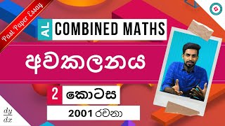 AL Combined Maths Sinhala  2020 New Syllabus  Differentiation  Past Paper  Part 2 [upl. by Kcirtemed]