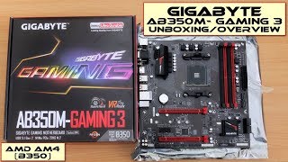 Gigabyte GAAB350MGaming 3 Motherboard Unboxing [upl. by Catt494]