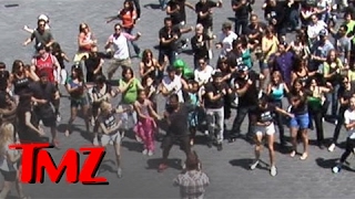 Carlton Dance Flash Mob  Alfonso Ribeiro LEADS  TMZ [upl. by Uzia]