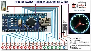 Arduino NANO Propeller LED Analog Clock [upl. by Alyose]