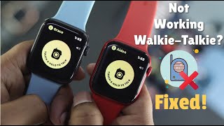 How To Fix Apple Watch WalkieTalkie NOT Working [upl. by Aifas]