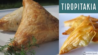 Best Tiropitakia  Cheese and phyllo appetizer triangles [upl. by Savitt]