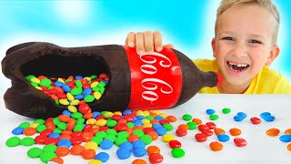 Vlad and Niki Chocolate amp Soda Challenge and more funny stories for kids [upl. by Alyhc]