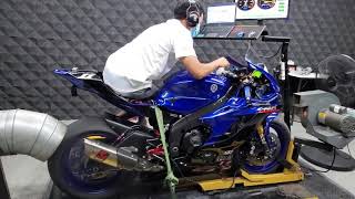 Yamaha R6 Dyno test Standard Ecu [upl. by Ransom147]