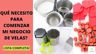 MATERIALES Para Hacer VELAS CASERAS 🗒 Lista COMPLETA [upl. by Flower363]