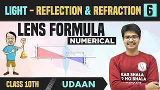 Light  Reflection amp Refraction 06  Lens Formula  Magnification  Numerical  Class 10  NCERT [upl. by Noimad]