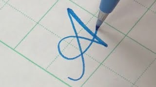 How to write Copperplate Calligraphy Alphabet with a Pentel Touch Brush Pen [upl. by Yortal]