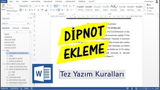 Kaynak Gösterme ve Dipnot Ekleme  Word [upl. by Beitch662]