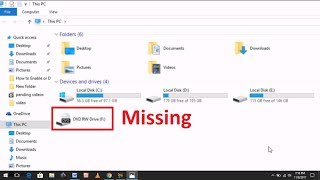 How to Fix DVD Drive Missing From File Explorer in Windows 7810 [upl. by Veedis]