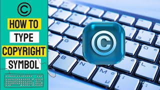 How to Type the Copyright Symbol © on Keyboard with Shortcuts [upl. by Kantos]