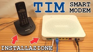 Tim Smart Modem • Unboxing installazione e test [upl. by Cyrille]