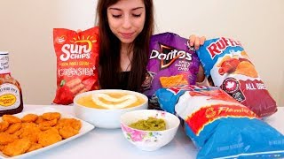 CHIPS AND QUESO MUKBANG [upl. by Dannica134]