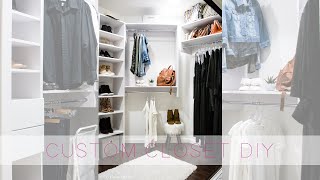 Easy Custom Closet DIY with Modular Closets [upl. by Nahsad123]