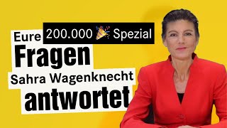 Eure Fragen – Sahra antwortet  Wagenknechts Wochenschau QampA – Teil 1 [upl. by Aridaj]