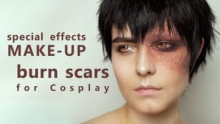 Burn Scars SFX makeup tutorial [upl. by Naivatco]