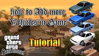 GTA San Andreas Tutorial  How to Add More Vehicles Not Replace [upl. by Hada]