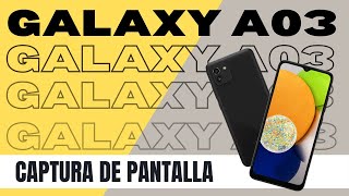 Como hacer una Captura de Pantalla Samsung A03 [upl. by Ahtikal]