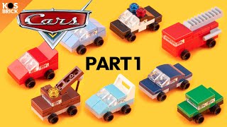 Lego Cars Pixar Mini Vehicles  Part 1 Tutorial [upl. by Gignac83]