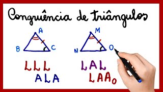 CONGRUÊNCIA DE TRIÂNGULOS [upl. by Groscr]