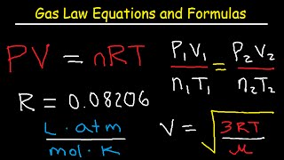 Gas Laws  Equations and Formulas [upl. by Yvette880]