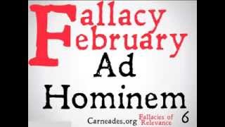 Ad Hominem Logical Fallacy [upl. by Ginger327]