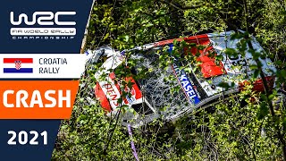 Rally crash compilation  WRC Croatia Rally 2021 [upl. by Eixel215]