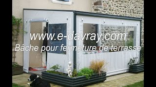 Configurez votre bâche pour fermeture de terrasse Edavray® [upl. by Asiuqram]