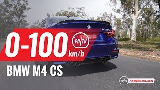 2018 BMW M4 CS 0100kmh amp engine sound [upl. by Timoteo616]