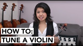 HOW TO Tune a Violin for beginners using a Digital Tuner [upl. by Reece970]