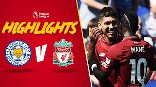 Highlights Leicester City 12 Liverpool  Mane and Firmino make it four out of four [upl. by Galitea66]