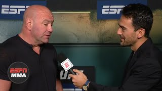 Dana White previews Max Holloway vs Calvin Kattar at UFC on ABC  ESPN MMA [upl. by Niatirb675]