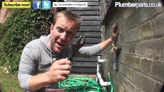 HOW TO CHANGE A FAULTY OUTSIDE TAP  Plumbing Tips [upl. by Chrissa]