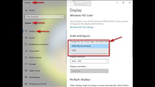 How to Change DPI Scaling Level in Windows 10 [upl. by Gerfen]