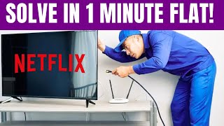 Solve Netflix Black Screen on TV in 1 Minute Flat [upl. by Palgrave]