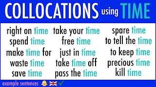 19 Collocation Words with TIME used in Daily English Conversations  FLUENT ENGLISH [upl. by Senoj]