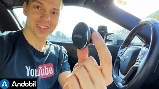 Car Mount for iPhone 12 pro max  Vent Magnetic phone holder for car Review  Andobil [upl. by Ojeibbob747]