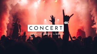 Concert  Cinematic Videos 4K  Free Concert Footage Stock [upl. by Shurwood]