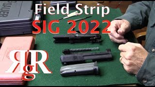 SIG Sauer SP2022 Field Strip [upl. by Pernas]