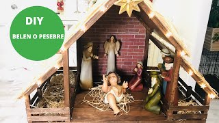 DIY como hacer un belen o pesebre  how to make easy christmas crib [upl. by Quennie]