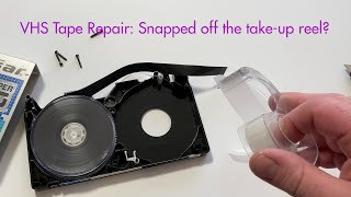 VHS Tape Repair Snapped off the takeup reel [upl. by Yarrum690]