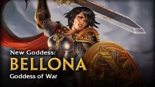 SMITE  God Reveal Bellona Goddess of War [upl. by Neerihs108]