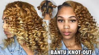 Spiral Bantu Knot Out  How To Get The Perfect Spiral Curls [upl. by Lyda]