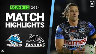 NRL 2024  Sharks v Panthers  Match Highlights [upl. by Ielhsa]