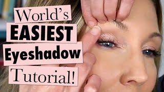 Makeup 101 for MATURE Beginners  Worlds EASIEST Eyeshadow Tutorial [upl. by Eniwtna]