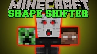 Minecraft SHAPE SHIFTING TURN INTO ANY MOBS AND USE ABILITIES Shape Shifter Mod Showcase [upl. by Dorman]