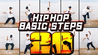 20 HIP HOP STEPS WITH NAMES ヒップホップダンス 基本ステップまとめ 20種類 [upl. by Oal223]