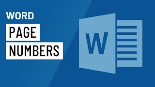 Word Page Numbers [upl. by Meekar]