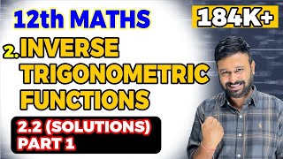 Class 12 Maths Chapter 2  Ex 22 Solution Part 1  Ch 2 Inverse Trigonometric Functions [upl. by Dorrahs]