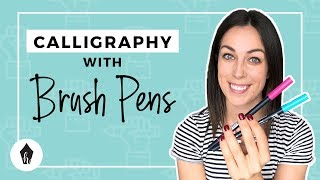 Beginners Guide To Using Brush Pens for Modern Calligraphy [upl. by Edmea378]