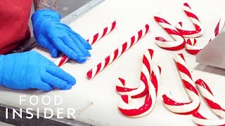 100YearOld Candy Factory Makes 10 Million Candy Canes Per Year  Legendary Eats [upl. by Dihsar215]